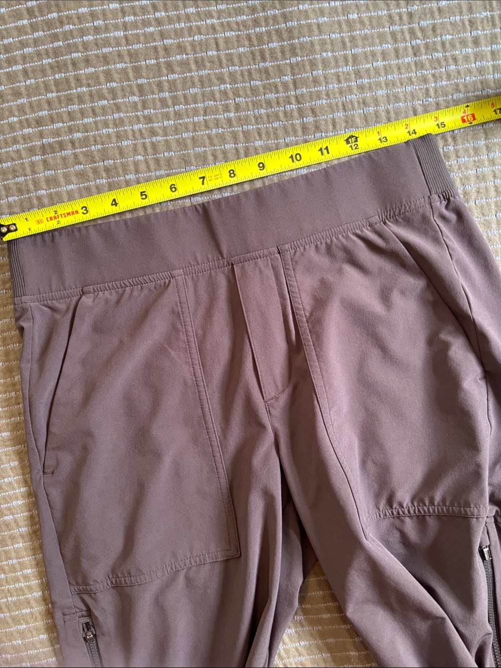Athleta Brooklyn Mid Rise Ankle Utility Pant Mauve 6P - Picture 8 of 11